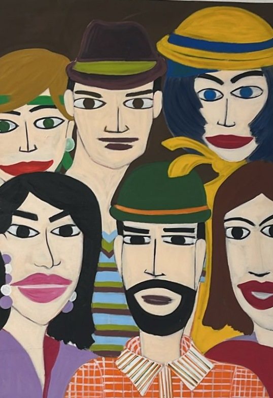«Facce da Storia», dipinto di Maria Gabriella Ranno